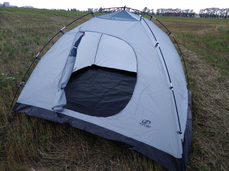Новая 3х местная палатка Hannah troll 3 + тент (Чехия), фото №4