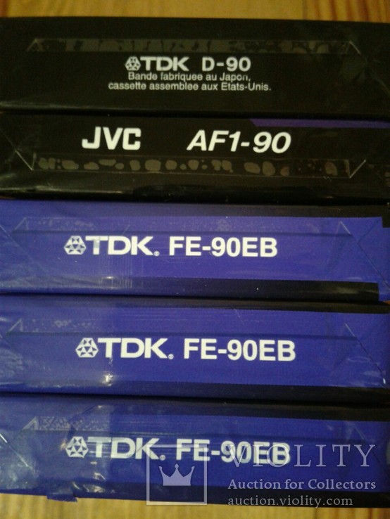 TDK 4шт и 1JVC кассеты новые в упаковке, фото №9