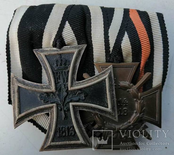 Колодка наград  ЖК2 1914 и почетный крест, фото №2