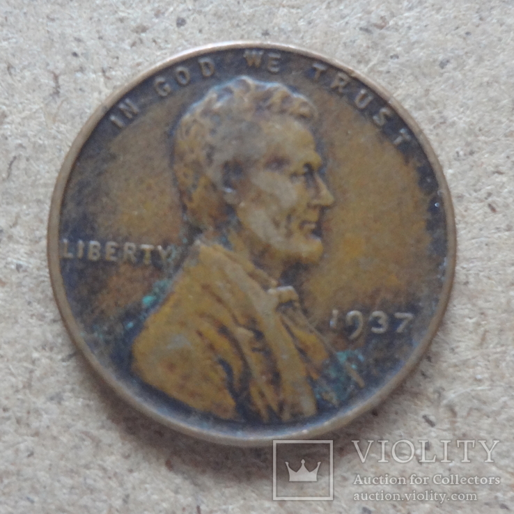 1  цент  1937  США    (О.2.33)~, фото №3