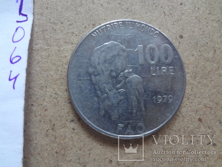 100  лир 1979  Италия (О.6.4)~, фото №4