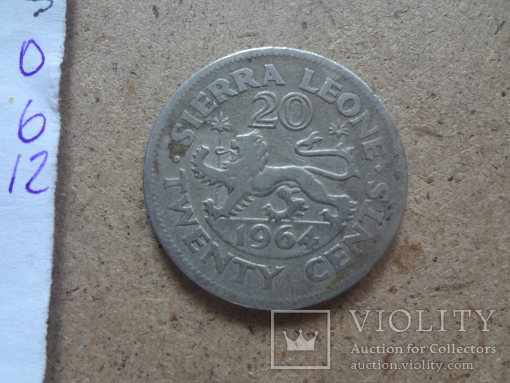 20  центов 1964  Сьерра-Леоне (О.6.12)~, фото №4