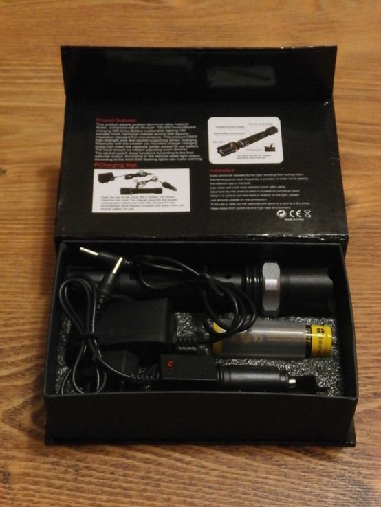 Аккумуляторный фонарь Poliсe T8626-Q5 SWAT, фото №2