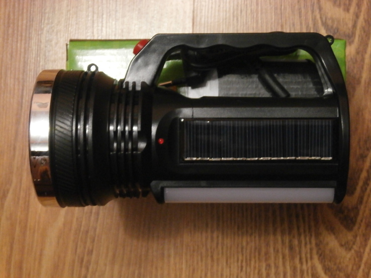 Многофункциональный Аккумуляторный фонарь Yajia YJ-2836T с солнечной панелью, фото №2