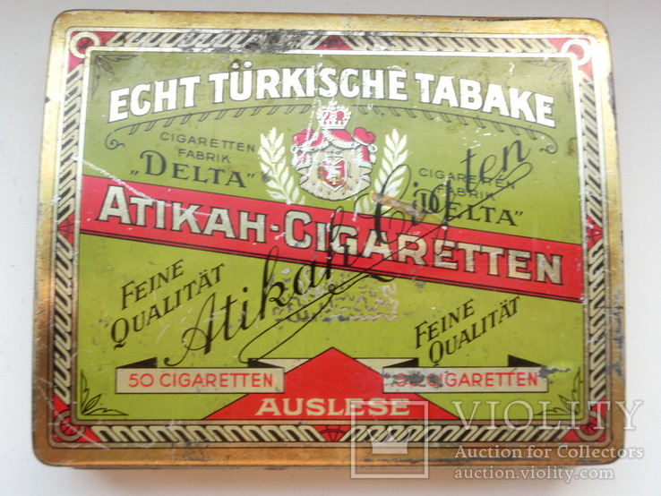 Винтажная коробочка Atikah-Cigareten, фото №4