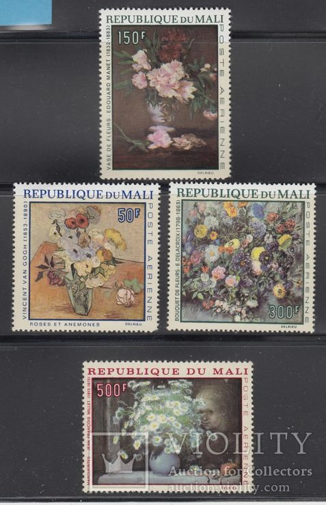 Мали 1968 живопись цветы