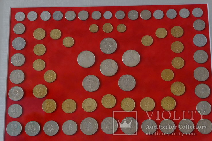 Композиция из оригинальных монет Польши, фото №6