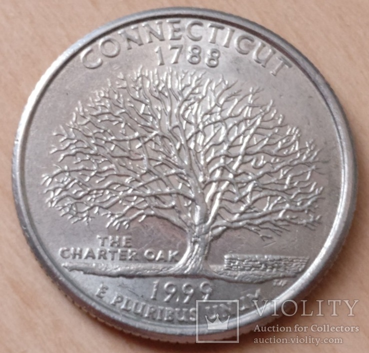 США 25 центов 1999