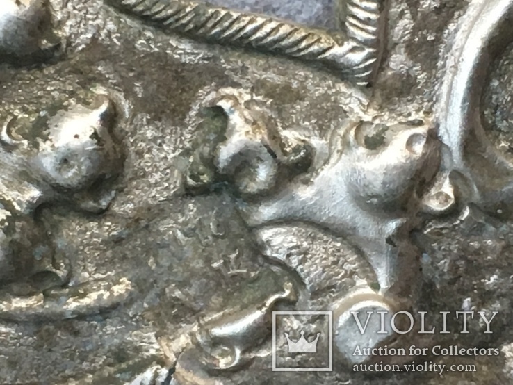 4 накладки с басменного серебр.оклада 1776г, фото №8