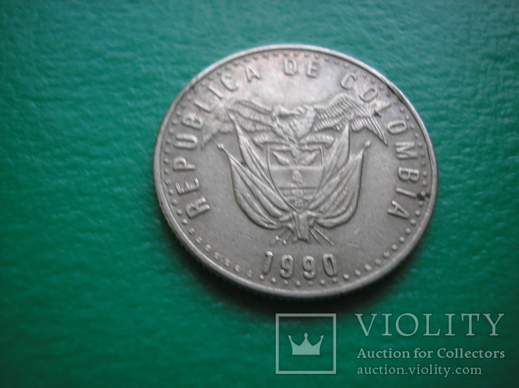 Колумбия 50 песо 1990, фото №5