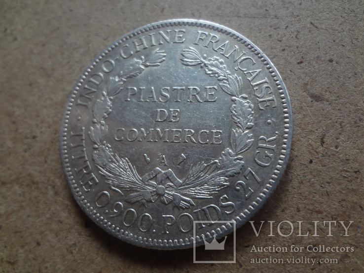 1 пиастр  1910  Индокитай серебро тираж 761000  (П.14.8)~, фото №5