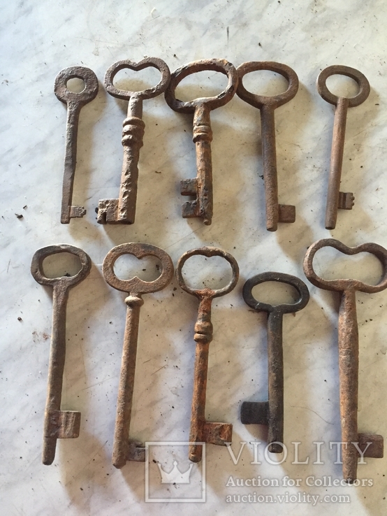 Ключі старовинні -10 шт