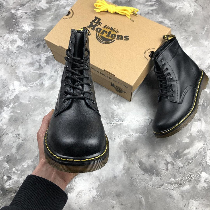 Ботинки мужские, женские Dr.Martens Black 1460 (Доктор Мартинс), фото №4