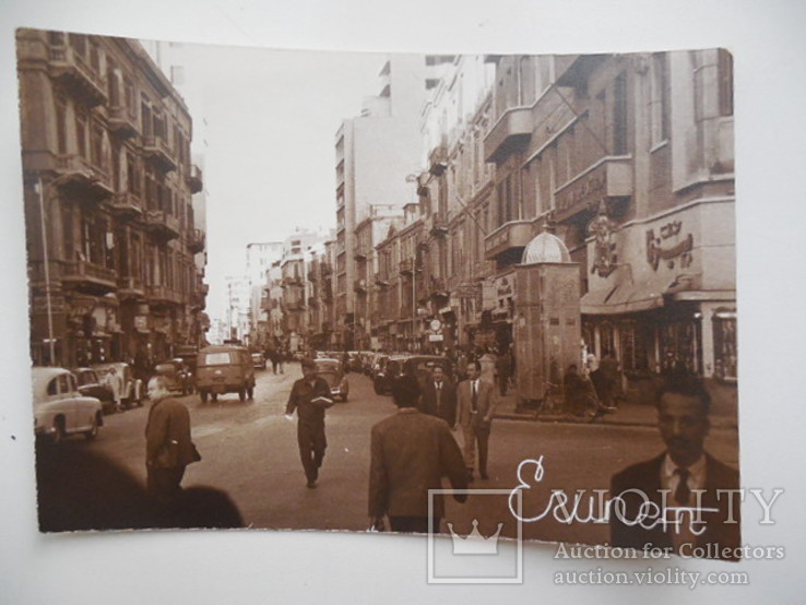 Египет Александрия 1968 год город улица, местные жители, транспорт 147/105мм, фото №2