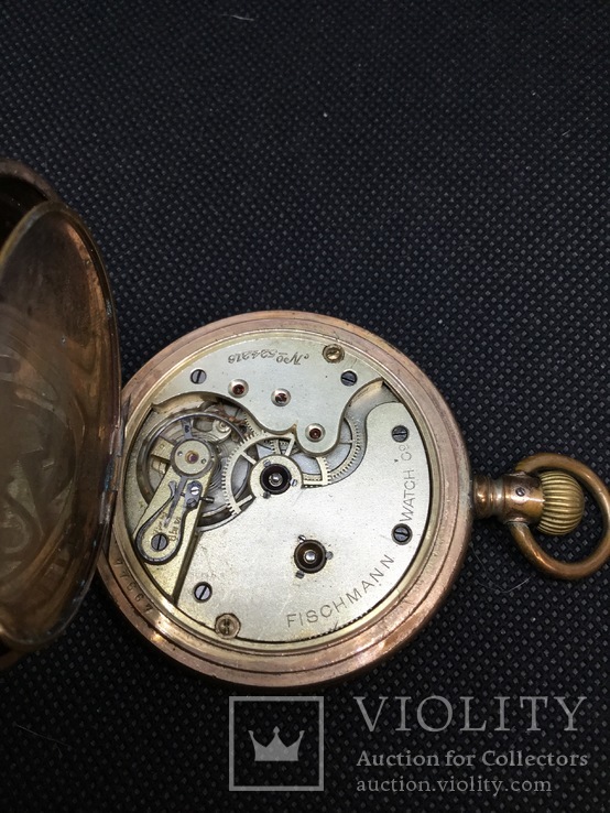 Часы карманные. С монограммой. Fischmann Watch Co, фото №8