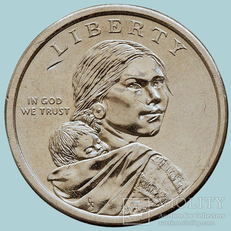 США, 1 доллар 2016 года, "Индейцы радисты", двор "D" (S1834), фото №3