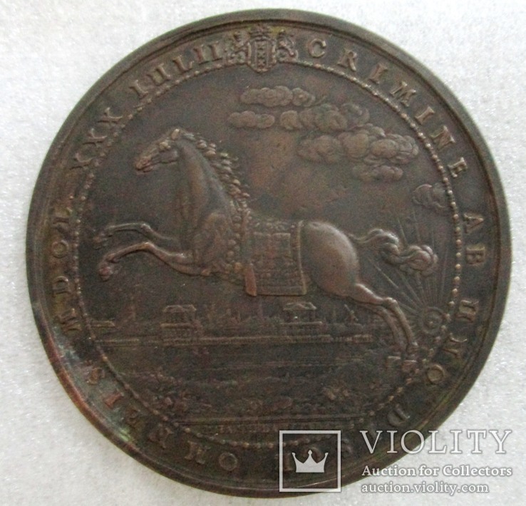Медаль на смерть принца Оранского Вильгельма II - медная копия, фото №2