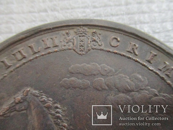 Медаль на смерть принца Оранского Вильгельма II - медная копия, фото №8