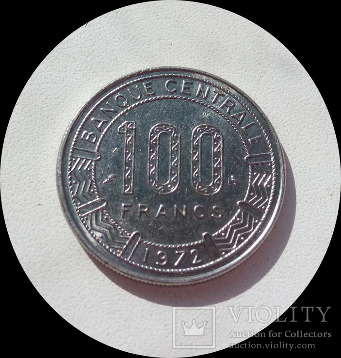 Камерун 100 франков 1972 г., фото №2
