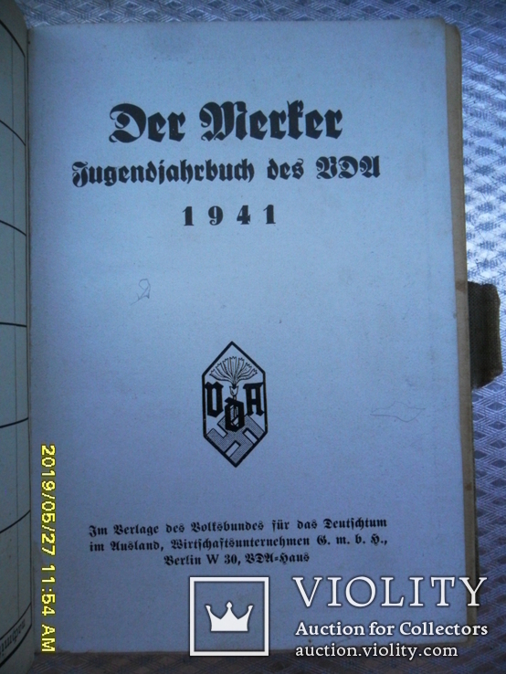 Der Merker.1941. III Рейх. Записная книжка немецкого офицера или солдата.1941 год., фото №3