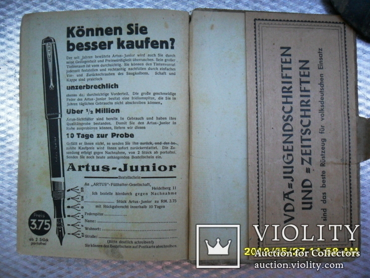 Der Merker.1941. III Рейх. Записная книжка немецкого офицера или солдата.1941 год., фото №8