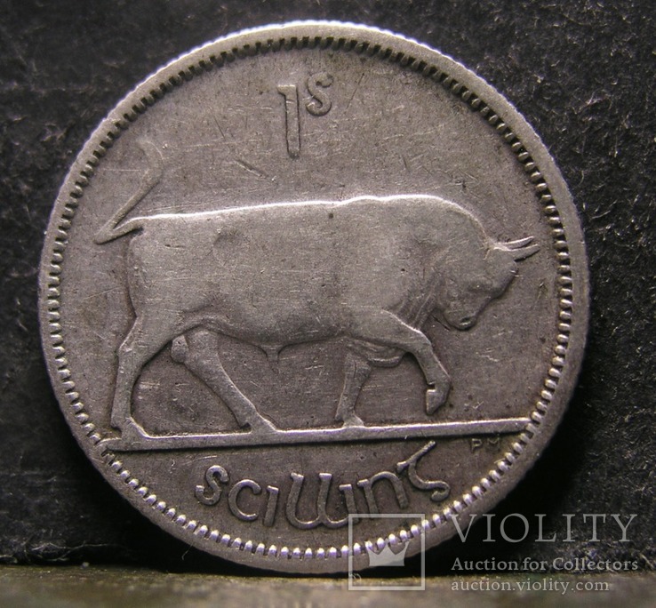 Ирландия 1 шиллинг, 1928 серебро, фото №2