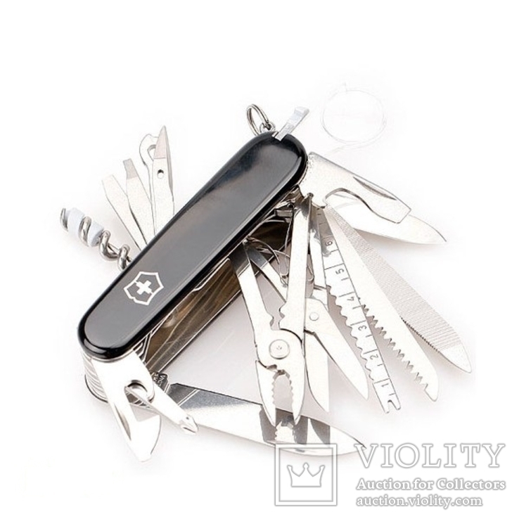 Швейцарский нож Victorinox Swiss Champ black 1.6795.3 + 2 Фитнес браслета Adidas Fit Smart, photo number 2