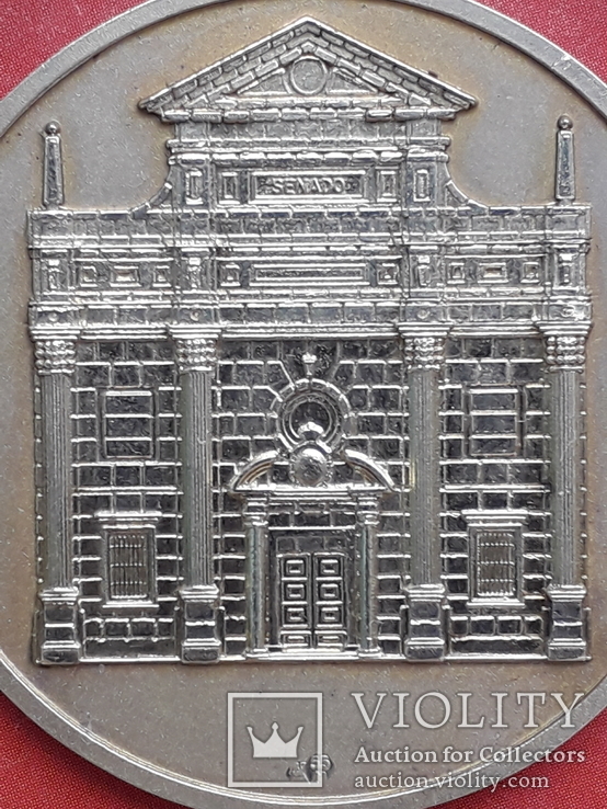 Медаль, золото " Сенат Испании"  подарена генсеку СССР  Черненку К.У, фото №5