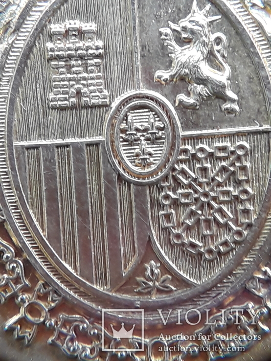 Медаль, золото " Сенат Испании"  подарена генсеку СССР  Черненку К.У, фото №7
