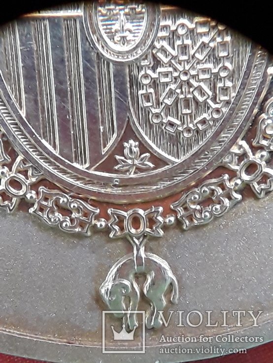 Медаль, золото " Сенат Испании"  подарена генсеку СССР  Черненку К.У, фото №9