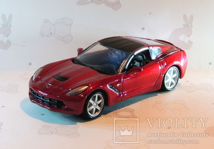 Машинка моделька 2014 Corvette Stingray (Bburago) как новая!, numer zdjęcia 2