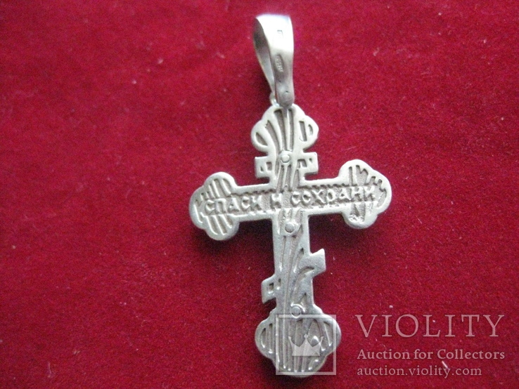 Крестик, крест серебро 5.1 гр. 925 проба, фото №3