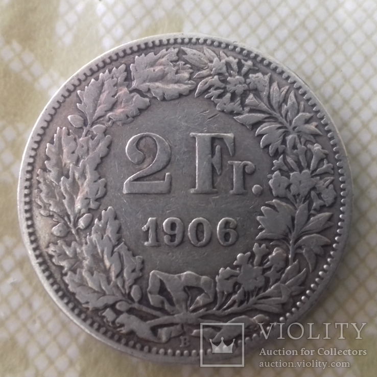 2 франка 1906 року, фото №2