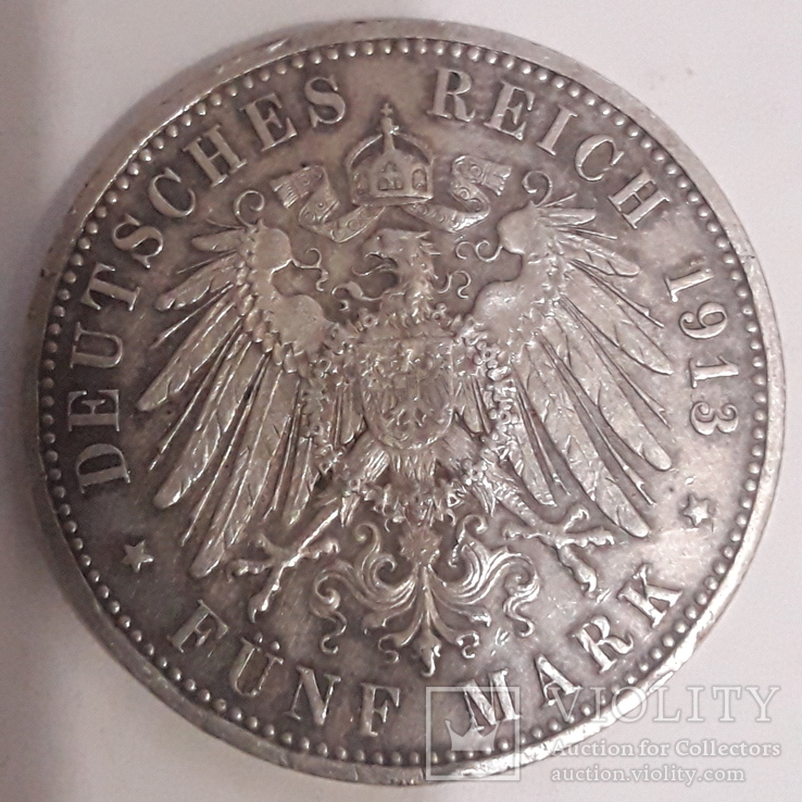5 марок прусия 1913г., фото №2