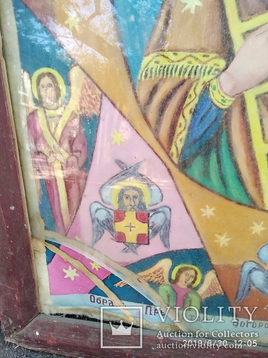 Икона на холсте Образ пресвятой Богородицы неопалимый купины, 90 на 65см, фото №9
