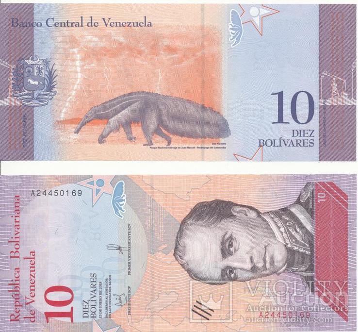 Venezuela Венесуэла - 10 Bolivares 2018 aUNC JavirNV