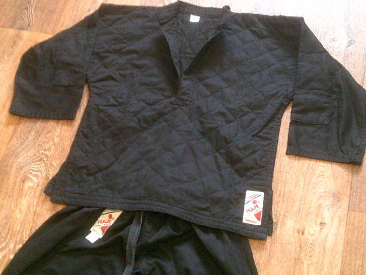 Fuji mae - черное кимоно разм.0/130, numer zdjęcia 3