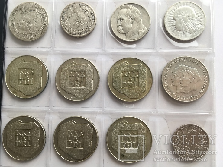 Колекція срібних монет 20 штук (№2), фото №5