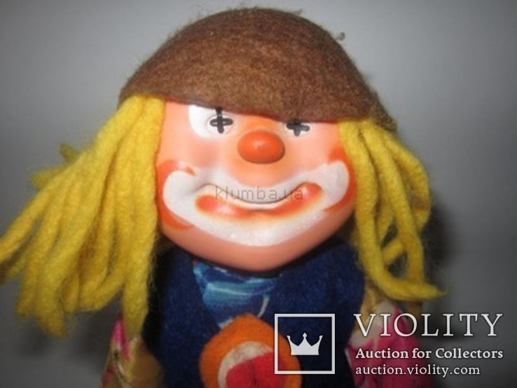 Кукла копытка клоун 26см ГДР, фото №3