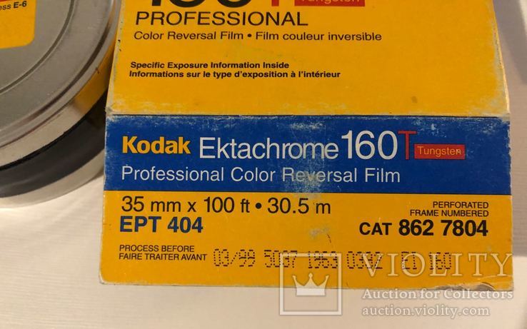 Kodak Ektachrome 160T, бобина узкой слайдовой пленки 135 35 мм, 30 м, фото №3
