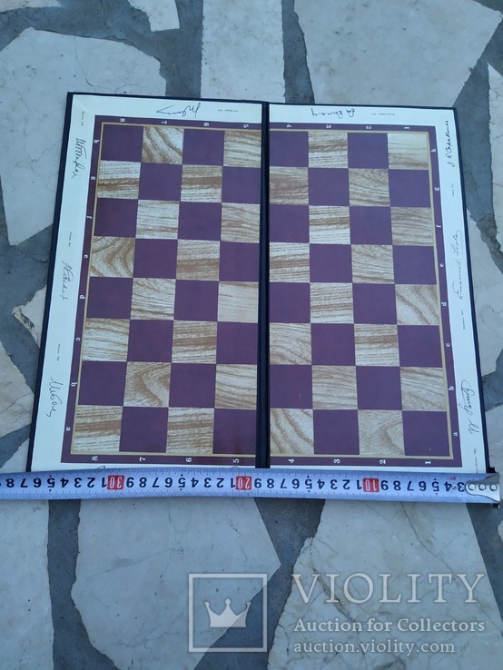 Шахматная доска Чемпионы Мира подписи в родной упаковке, фото №8