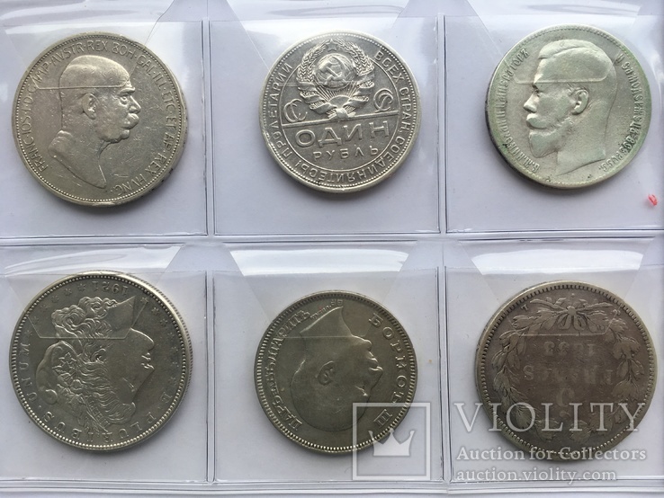 Колекція срібних монет 12 штук, фото №7