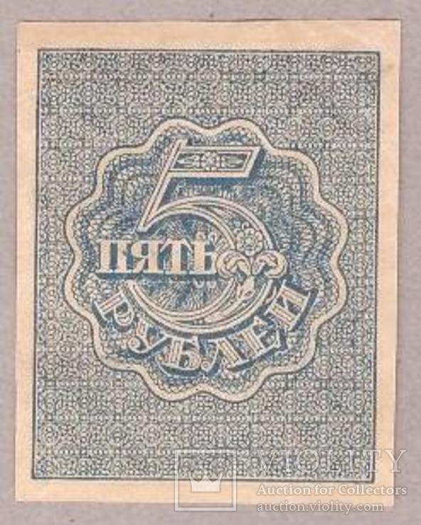 Банкнота РСФСР 5 рублей 1919 г XF, фото №3