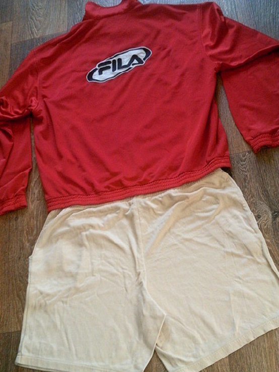 Fila (комплект)- фирменные  шорты + майка + кофта, фото №13