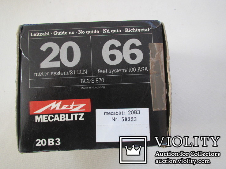 Вспышка  Metz 20B3 в коробке, фото №3