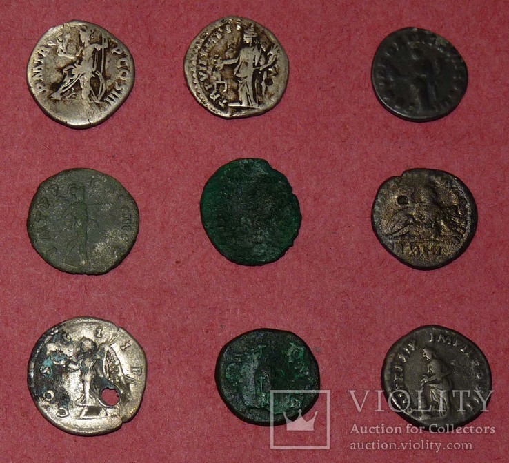 Монеты рима 9 шт, фото №3