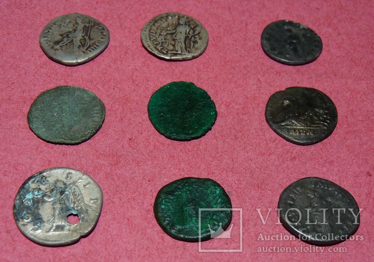 Монеты рима 9 шт, фото №5