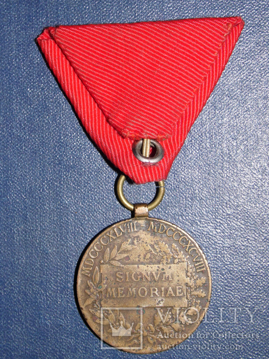 Медаль в память 50-летия восхождения императора Франца Иосифа I Австро-Венгерия, фото №3