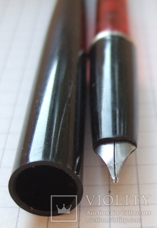 Перьевая ручка для настольного набора АР-74 ПО "Союз". Пишет мягко и насыщенно., фото №6