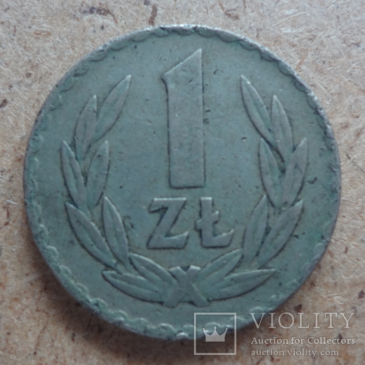 1 злотый  1949  Польша никель  (П.12.17)~, фото №3